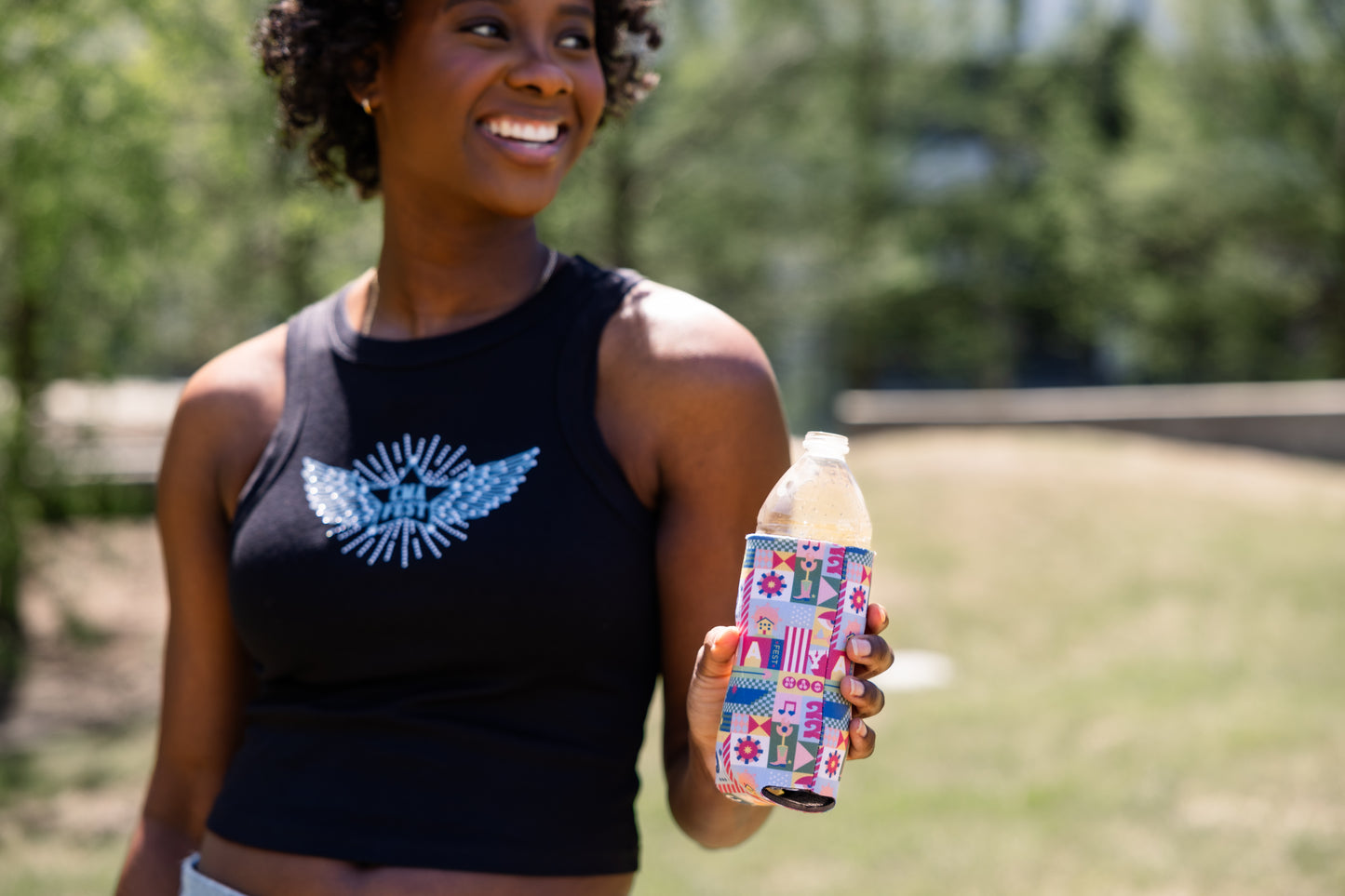 CMA Fest 2025 Icons Pattern Tall Koozie