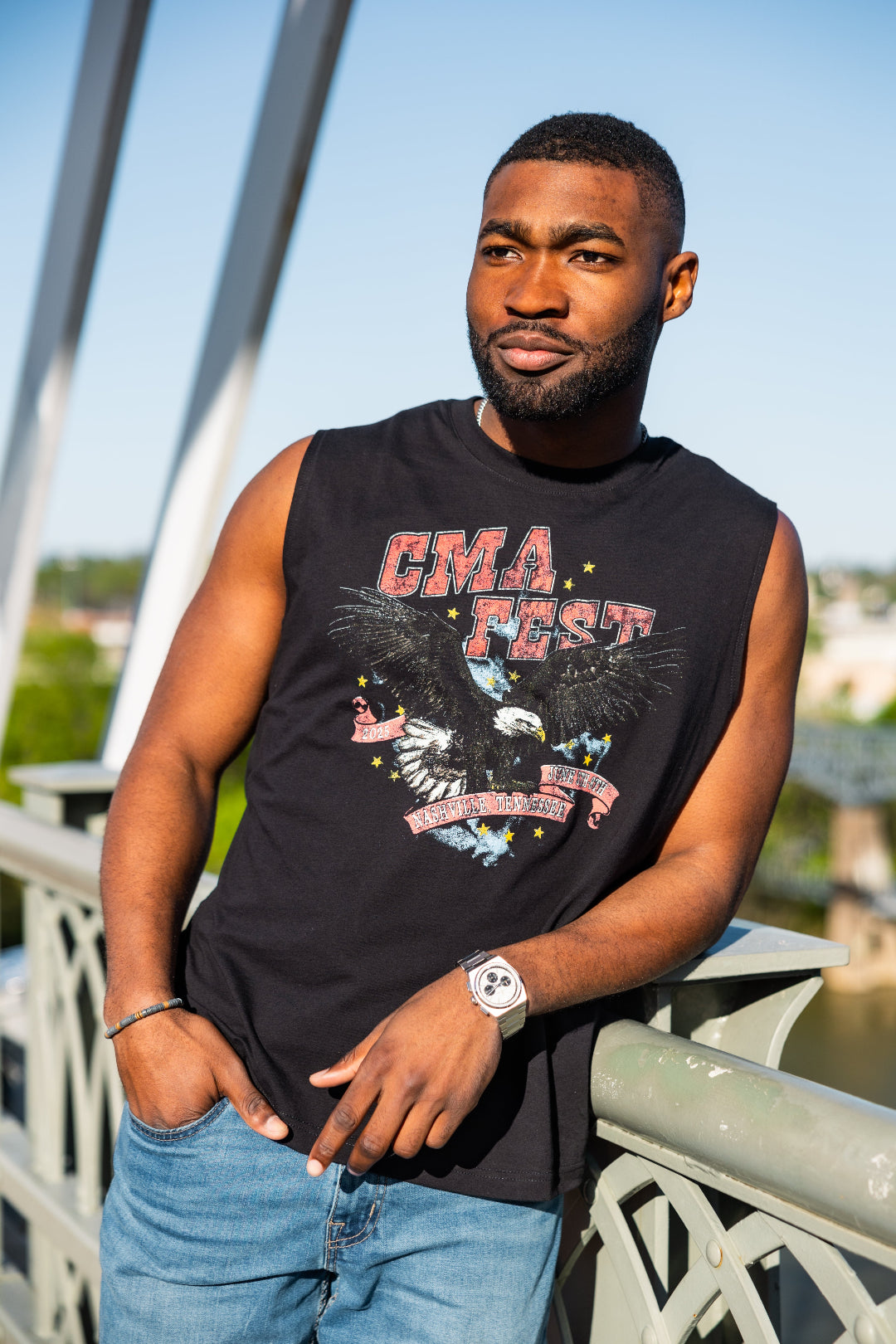 CMA Fest 2025 Flying Eagle Muscle Tank