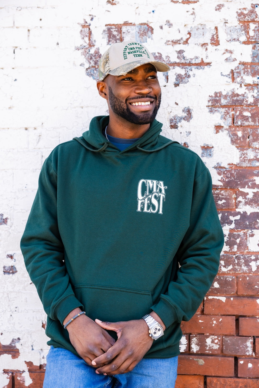 CMA Fest 2025 Wavy Camo Logo Hoodie