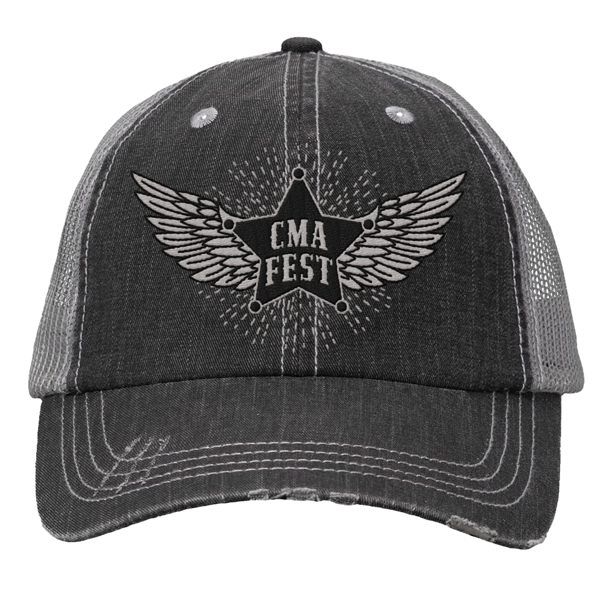 CMA Fest Wings Distress Trucker Hat