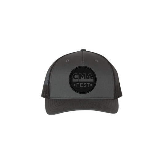 CMA Fest Round Logo Charcoal Trucker Hat