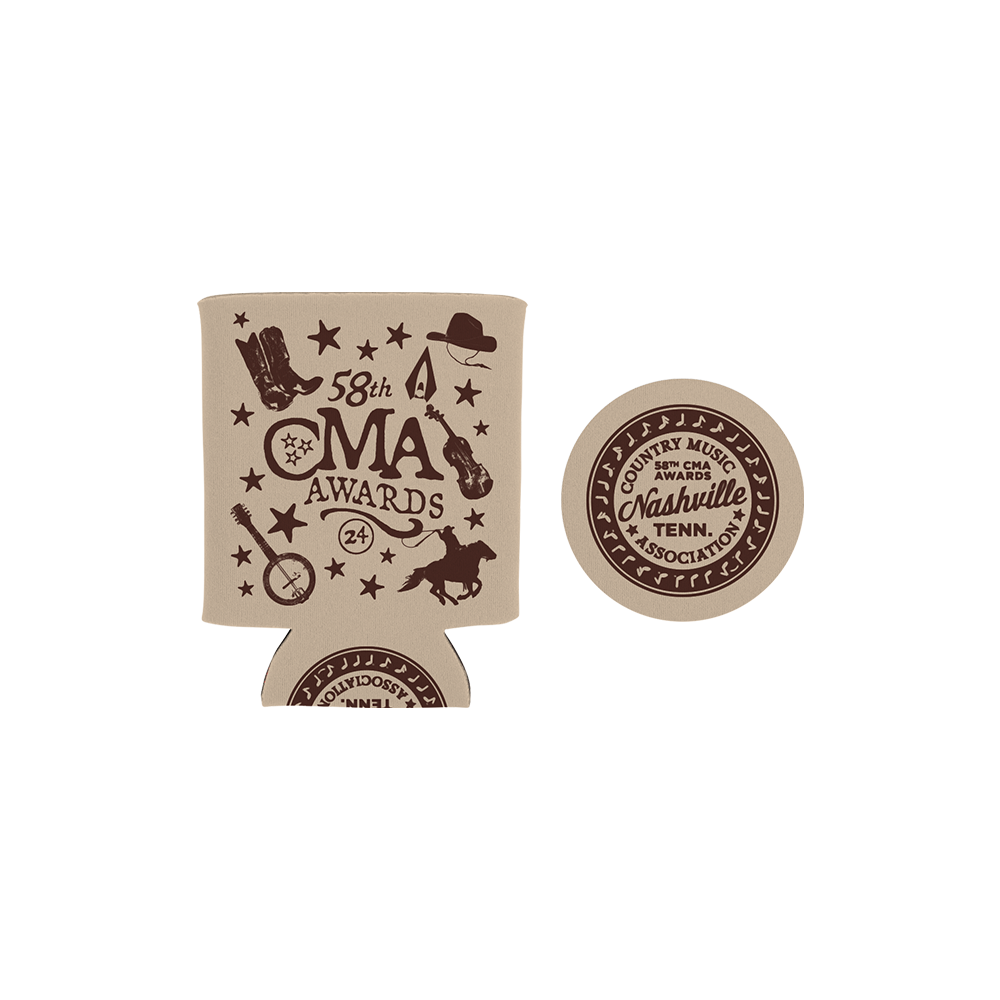58th CMA Awards Silhouette Pattern Koozie