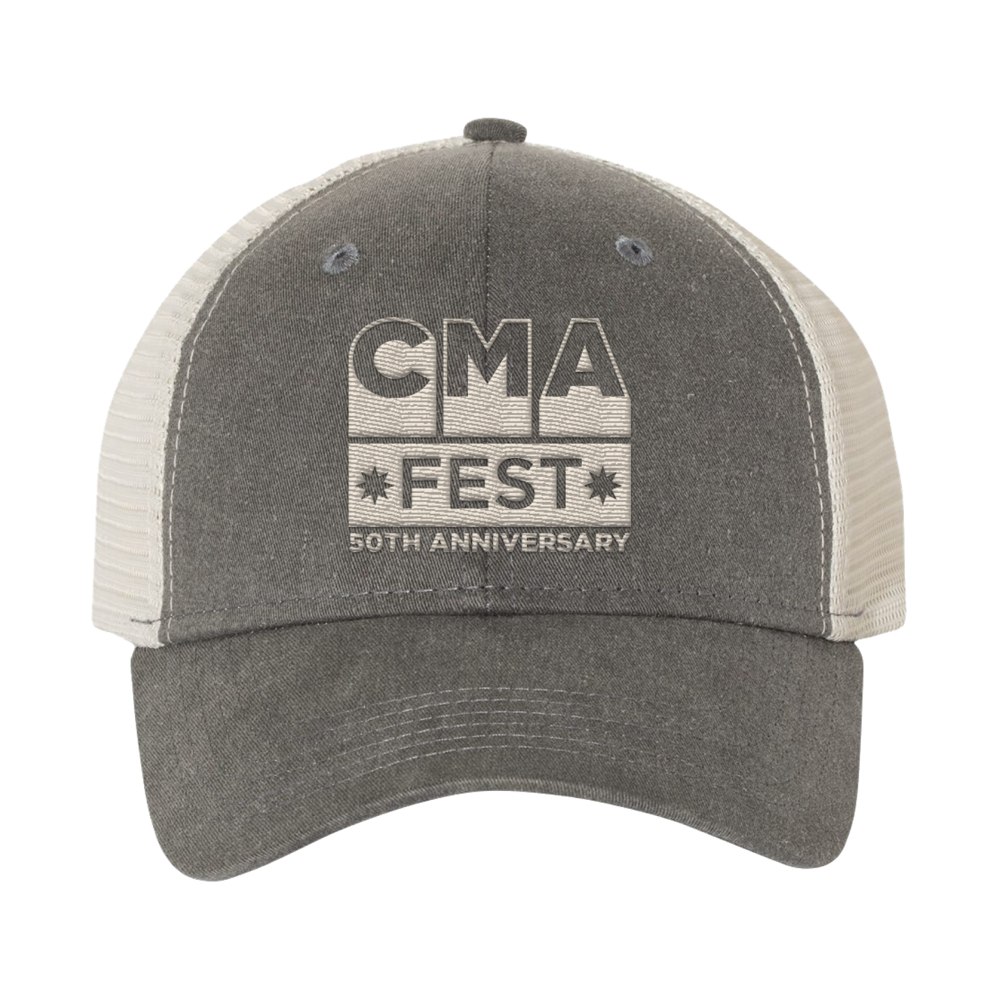 Official CMA Fest Merchandise. Grey hat with CMA Logo embroidered
