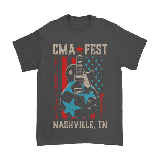 CMA Fest Guitar Flag T-Shirt
