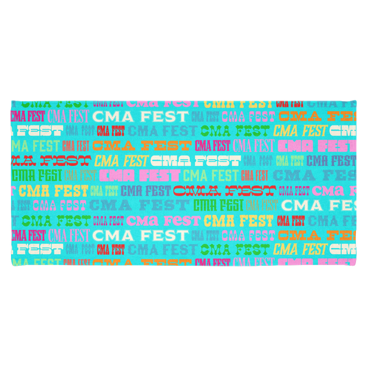 CMA Fest Typography Beach Towel