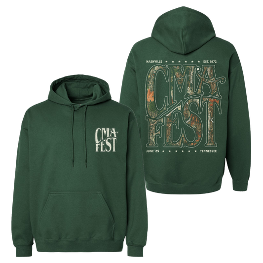 CMA Fest 2025 Wavy Camo Logo Hoodie