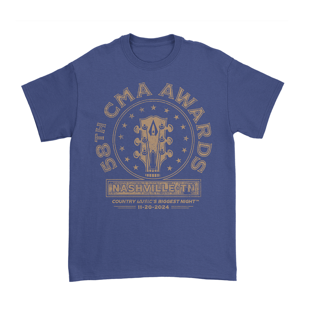 58th CMA Awards Headstock T-Shirt – CMA Online Store