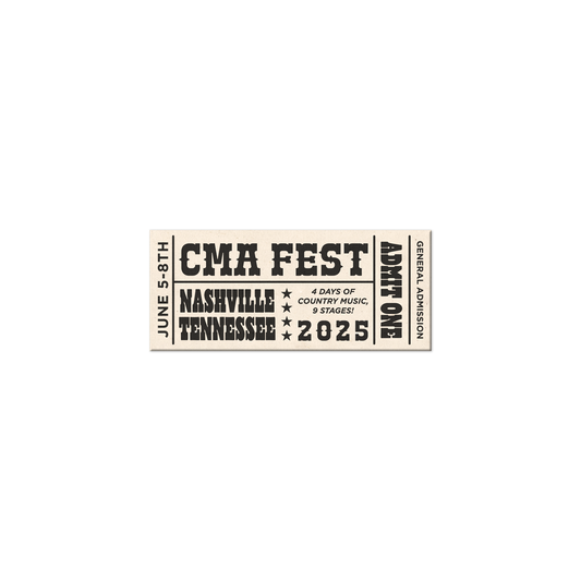 CMA Fest 2025 Ticket Magnet
