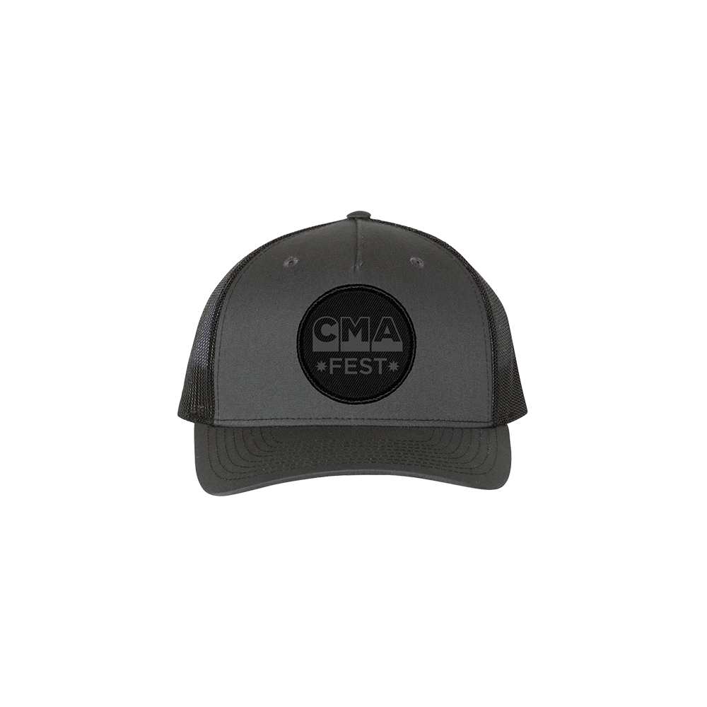 CMA Fest Round Logo Charcoal Trucker Hat