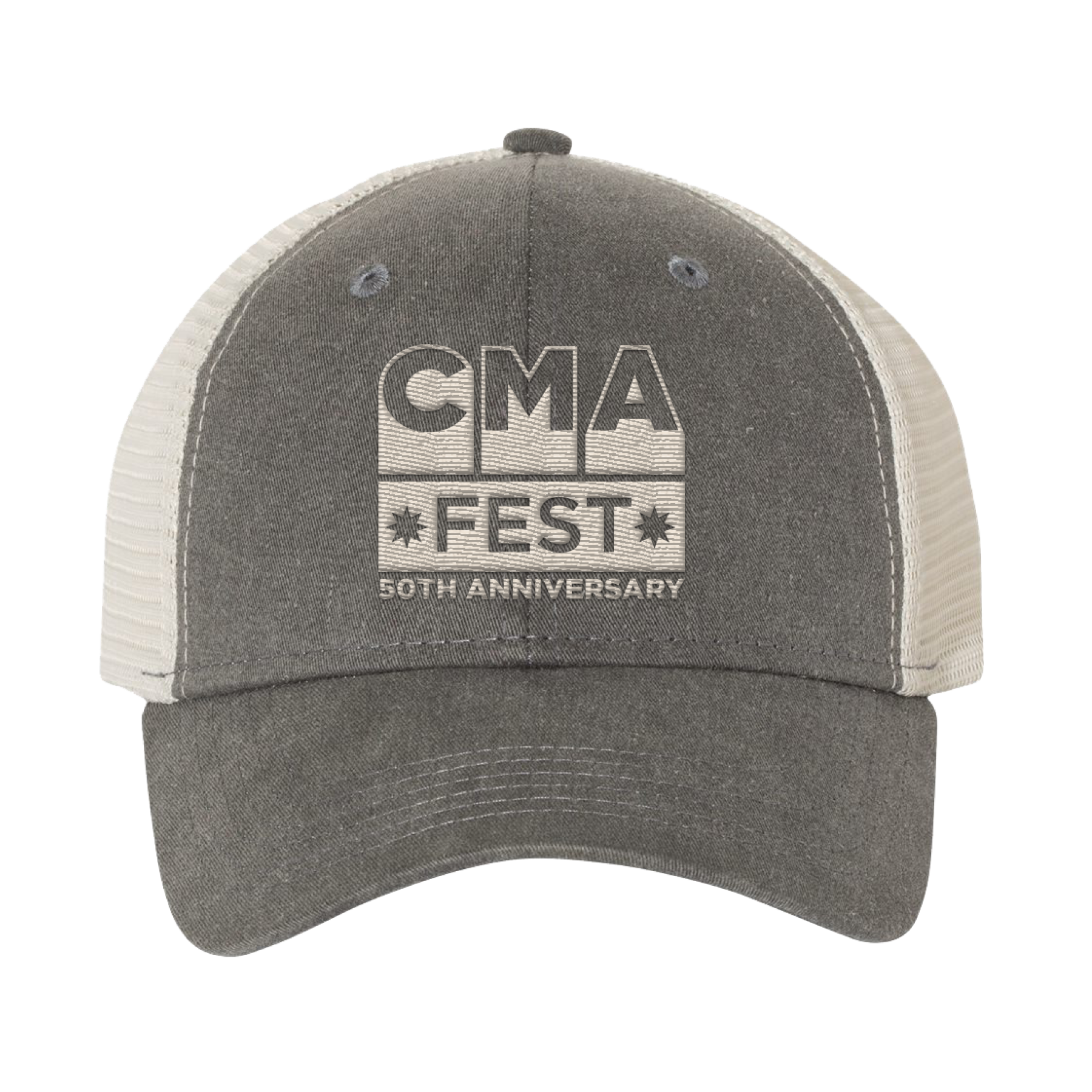 Official CMA Fest Merchandise. Grey hat with CMA Logo embroidered