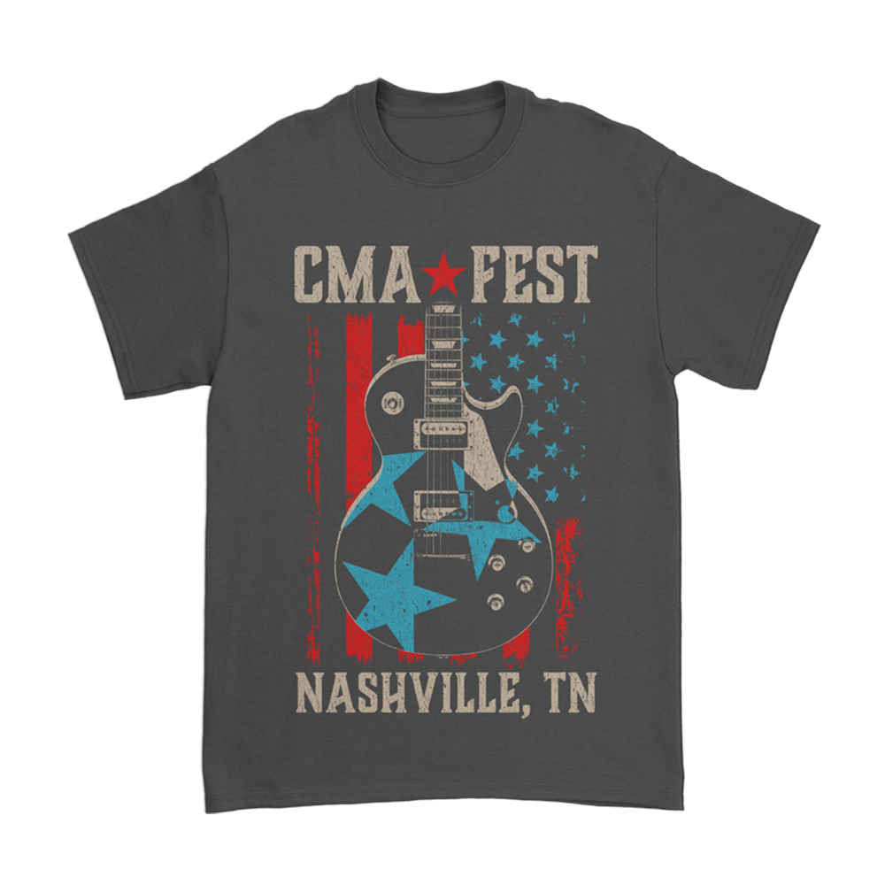 CMA Fest Guitar Flag T-Shirt