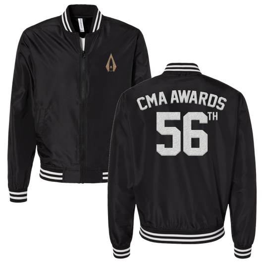56th CMA Awards Black & White Windbreaker
